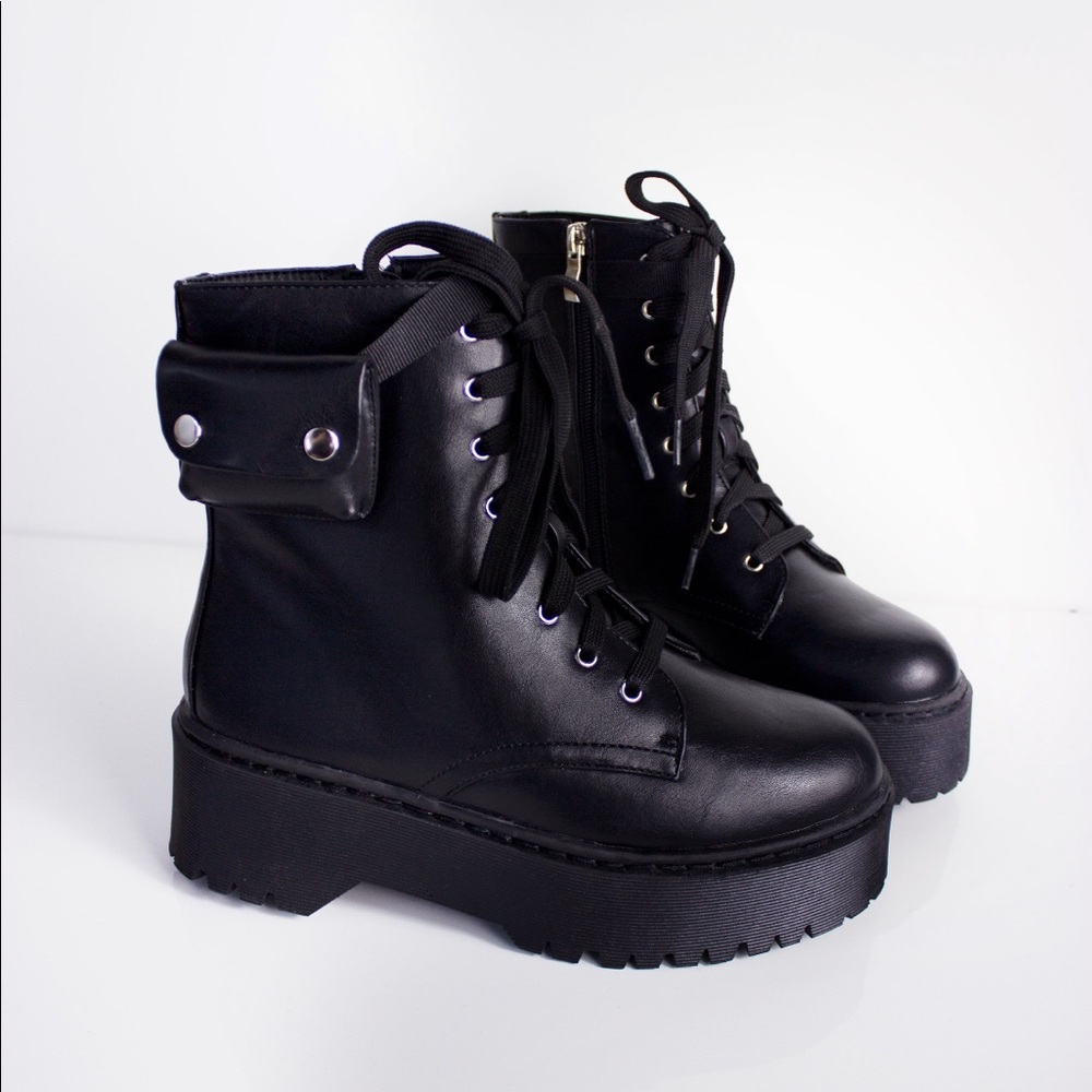 Platform Combat boots